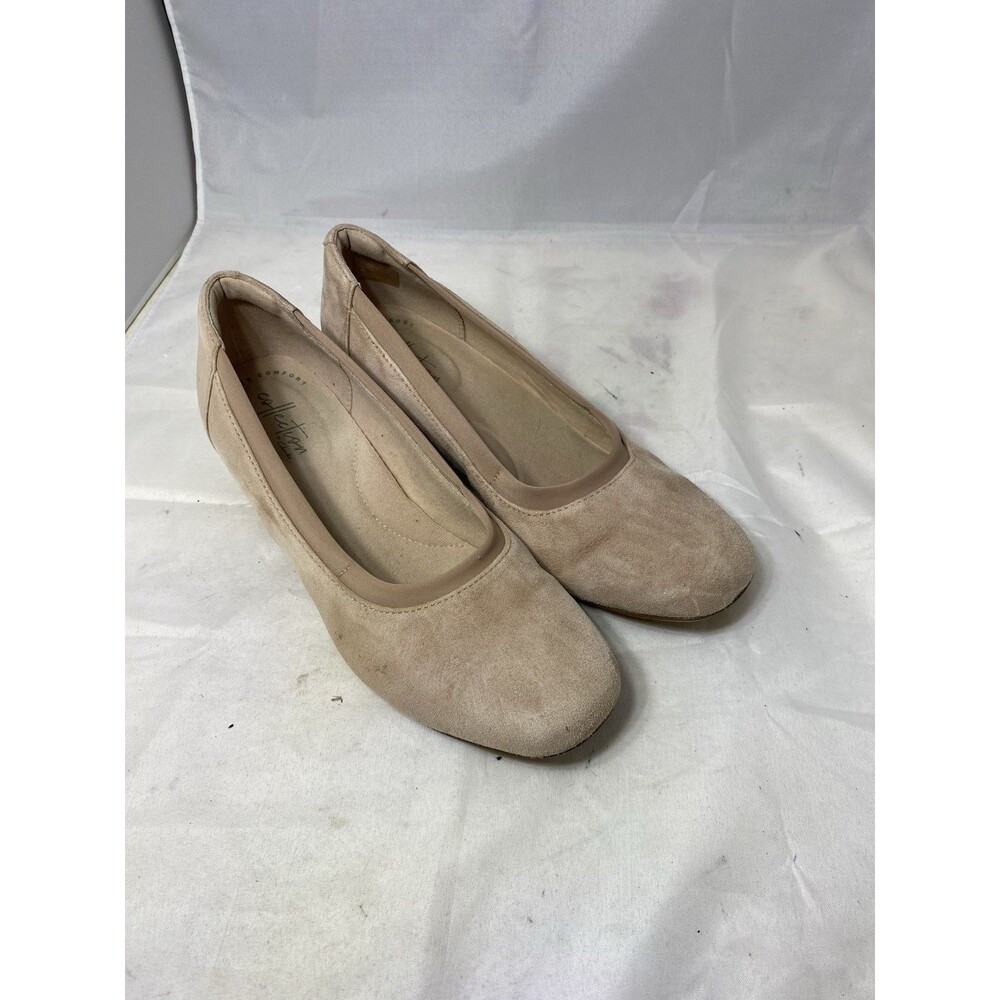 Collection By Clarks Womens Pink Suede Heel Size 8M